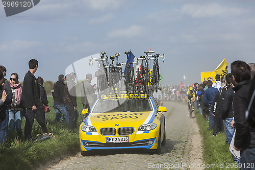 Image of The Car of Tinkoff Saxo Team 