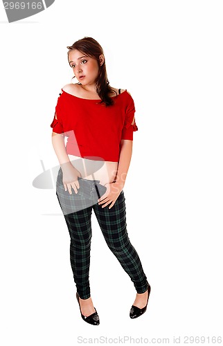 Image of Sad looking girl.