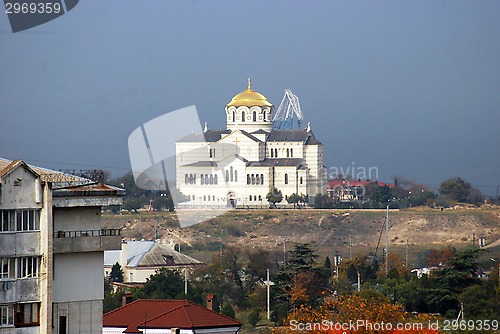 Image of type on orthodox temple Sevastopol