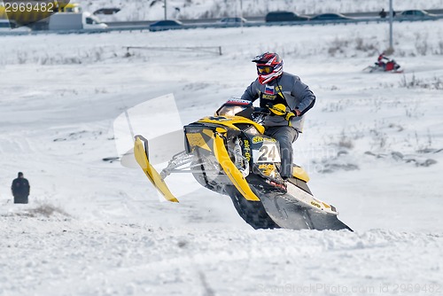 Image of Sport snowmobile jump