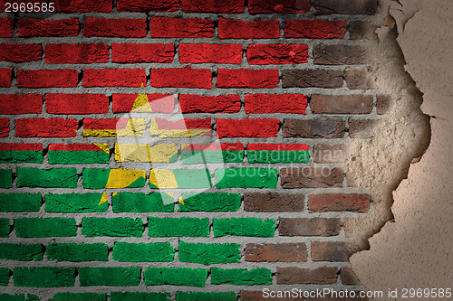 Image of Dark brick wall with plaster - Burkina Faso