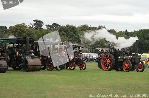 Image of vintage traction steam engines