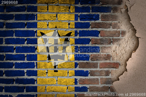 Image of Dark brick wall with plaster - Barbados