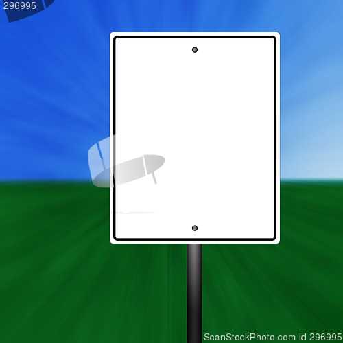 Image of Blank Speed Limit Sign