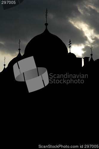 Image of church silhouette