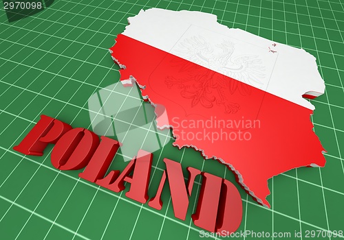 Image of Map illustration of Poland