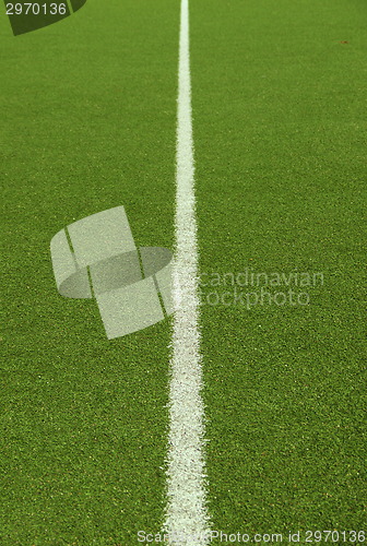 Image of Soccer field grass on the green