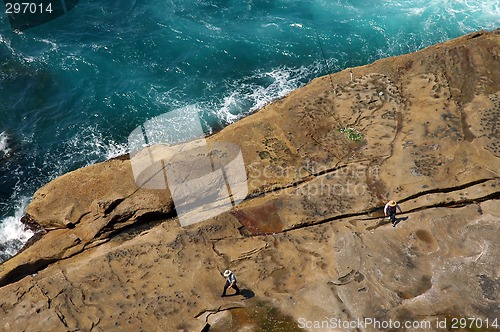 Image of coastline fishing