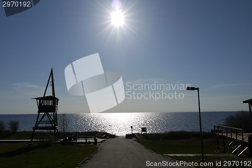 Image of Beatiful sunset at the beach