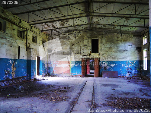 Image of Interior of an abandoned Soviet military base