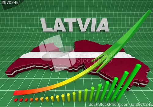 Image of Illustration Map of Latvia