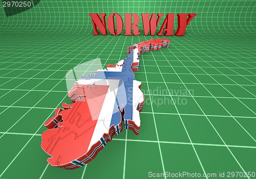 Image of Map illustration of Switzerland