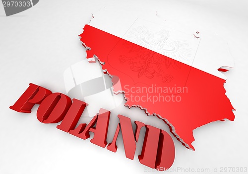 Image of Map illustration of Poland