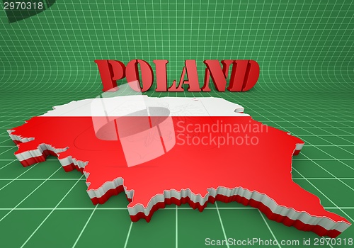 Image of Map illustration of Poland