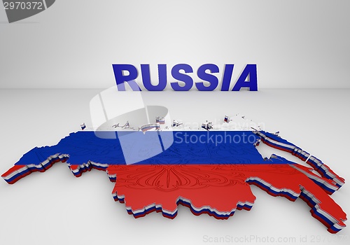 Image of Illistration of Russia map