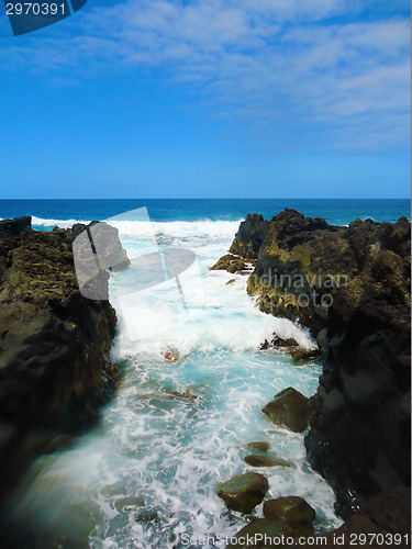 Image of Sea, big wave and splash