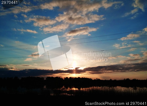 Image of Sunset in Latvia