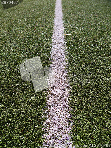 Image of Soccer field grass on the green