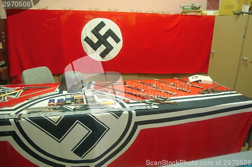 Image of Nazi artifacts, hitler,