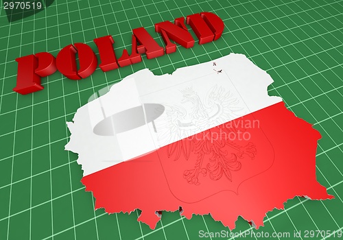 Image of Map illustration of Poland