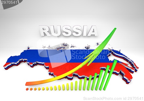 Image of Illistration of Russia map