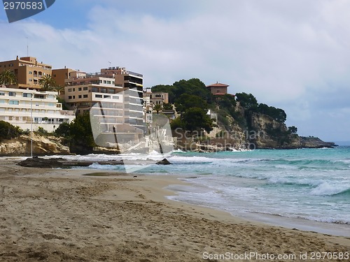 Image of Beach bay azure , Cala Gat, Majorca island