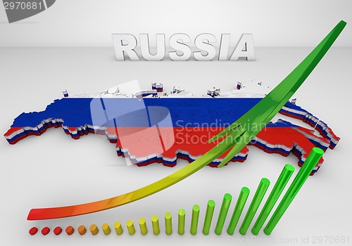 Image of Illistration of Russia map