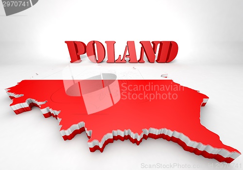 Image of Map illustration of Poland