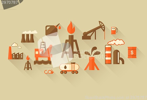 Image of Oil Industry Infographic Template