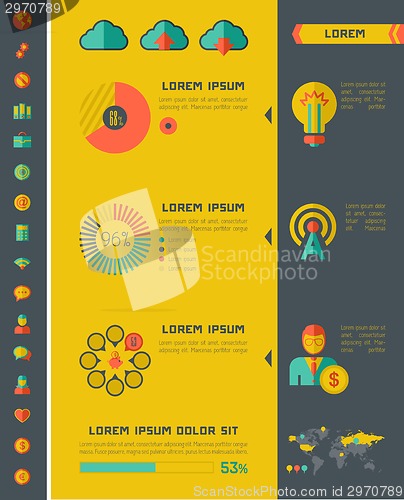 Image of IT Industry Infographic Elements