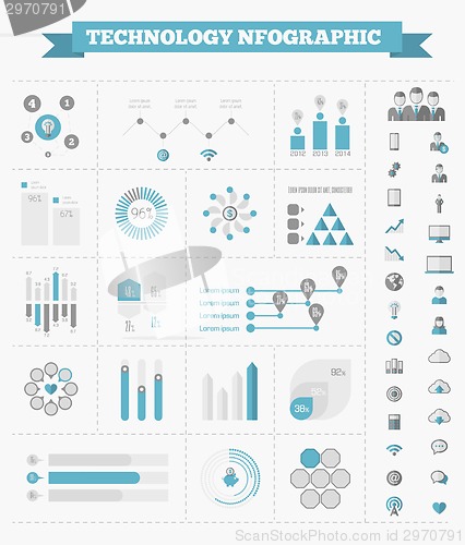 Image of IT Industry Infographic Elements