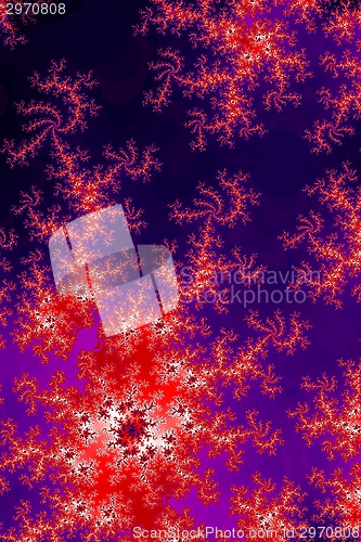 Image of Glowing Red Fractal