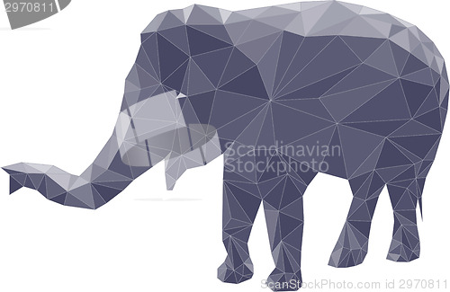 Image of Polygon illustration of elephant