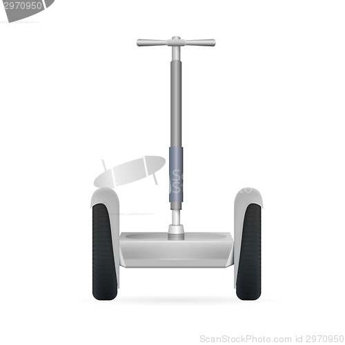 Image of Vector illustration of gray segway