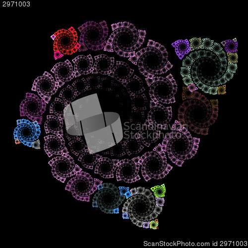 Image of Symmetrical growth of bacteria