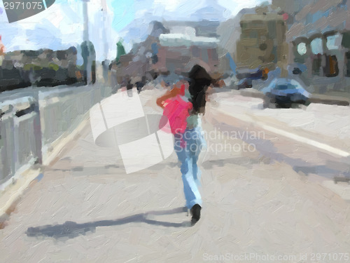Image of Girl oil paint