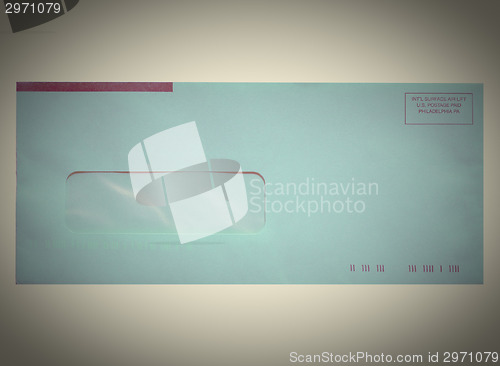 Image of Retro letter envelope