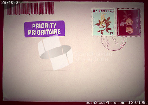 Image of Retro letter envelope