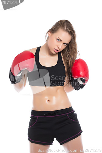 Image of Portrait of young sporty woman