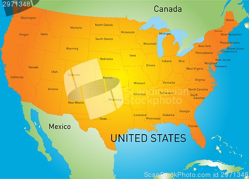 Image of USA map