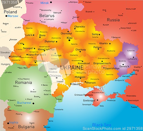 Image of New map Ukraine