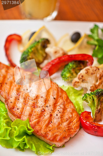 Image of salmon steak