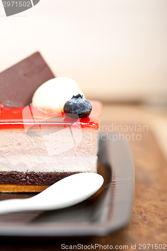 Image of fresh strawberry yogurt mousse