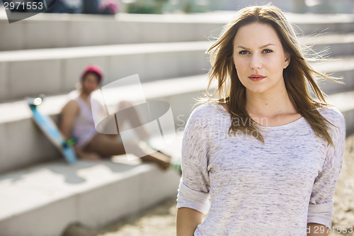 Image of skater girl portrait