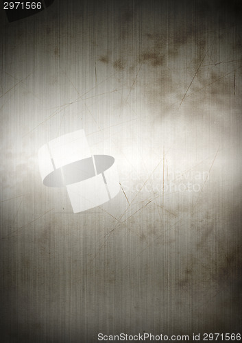 Image of Silver rusty brushed metal background texture