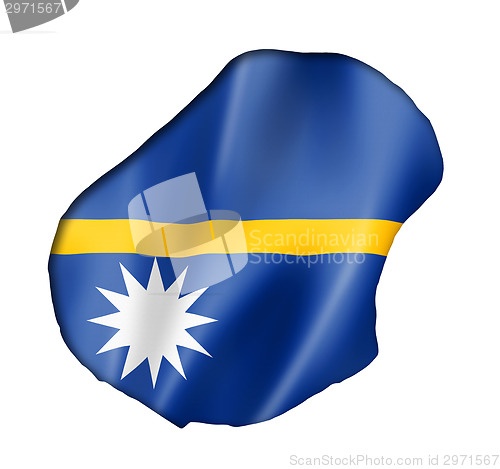 Image of Nauru flag map