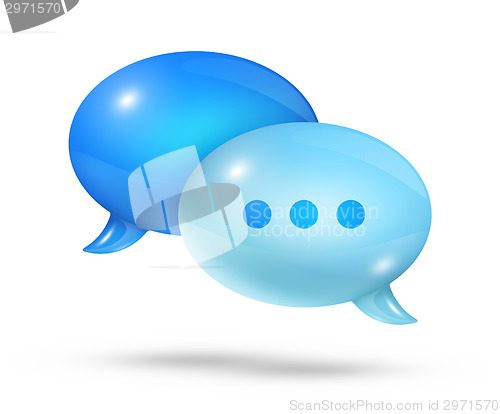 Image of Blue speech bubbles