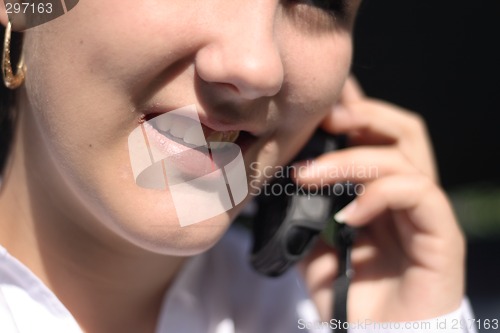 Image of woman on the phone