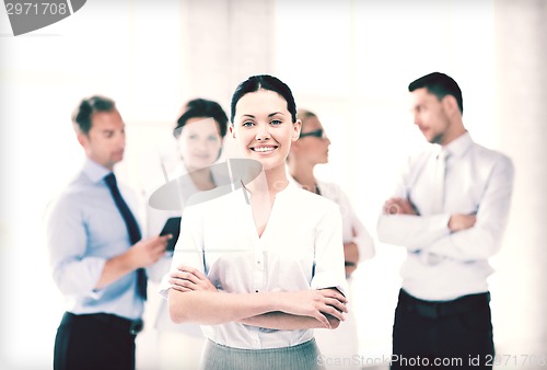 Image of businesswoman in office