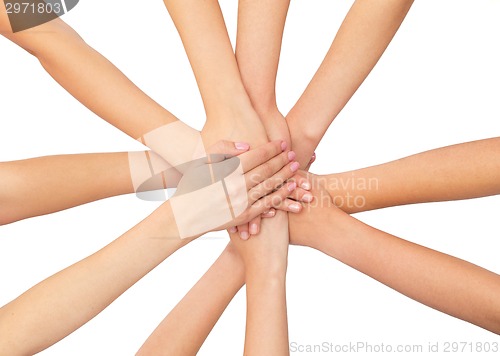 Image of close up of hands on top
